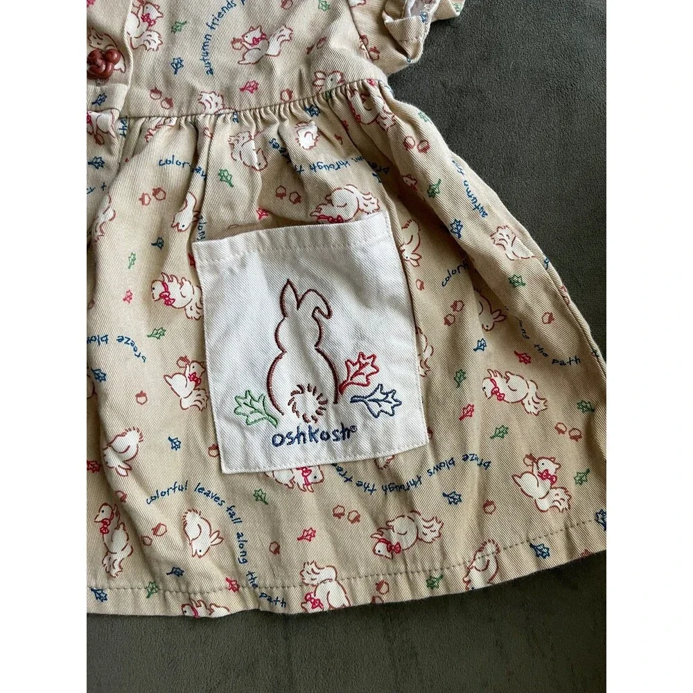 Vintage cottage bunny Oshkosh Dress